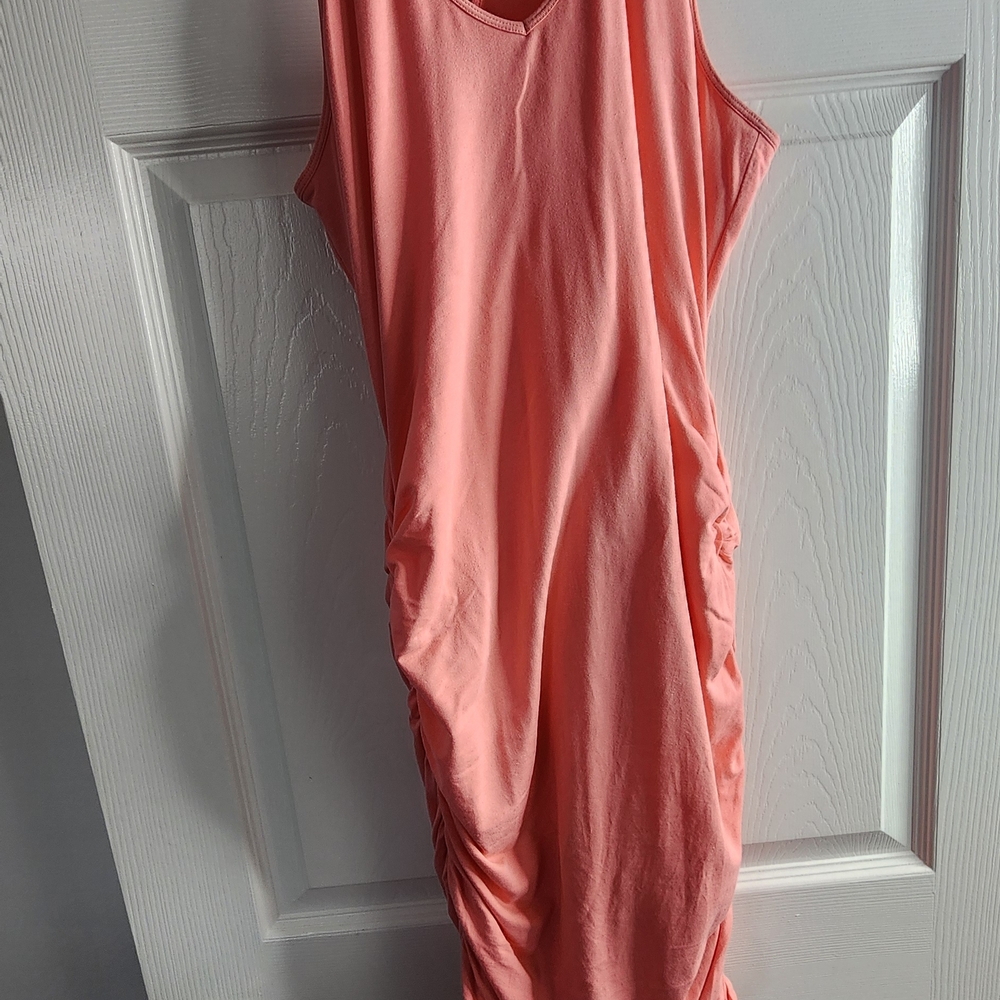 Express Coral Sleeveless Dress